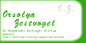 orsolya zeitvogel business card